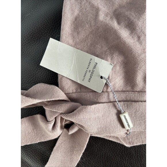 Philosophy Alberta Ferretti Halter Neck Open Wrap Back Fine Knit Wool Sweater 8 - Picture 5 of 10